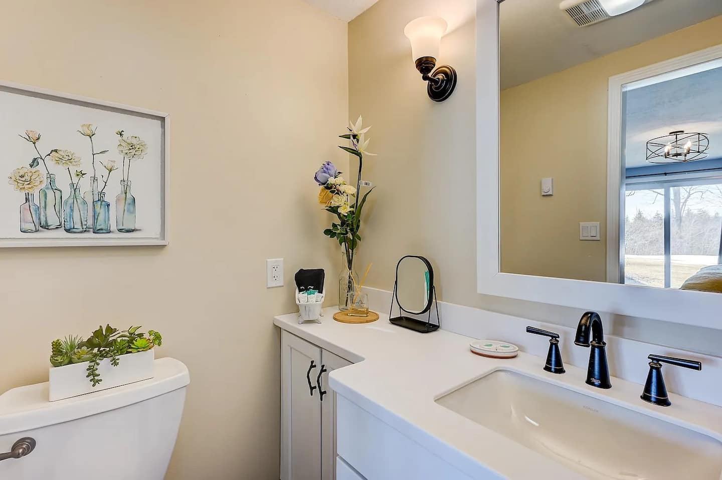 Bathroom on lower floor.